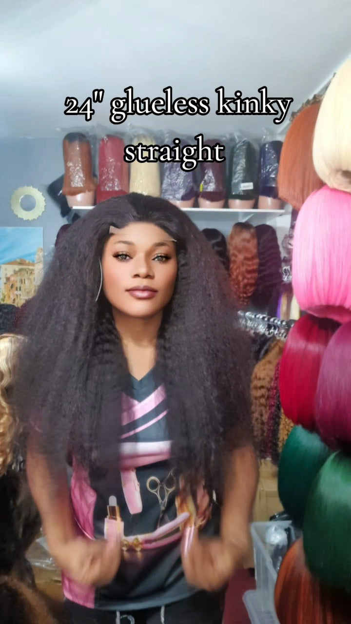 5by5 Glueless kinky straight
