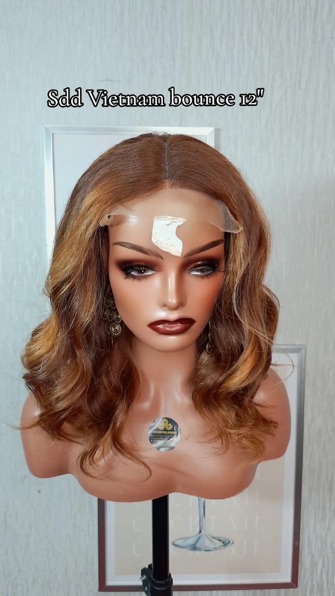 Luxury sdd Vietnamese bouncy curly ( piano highlight )