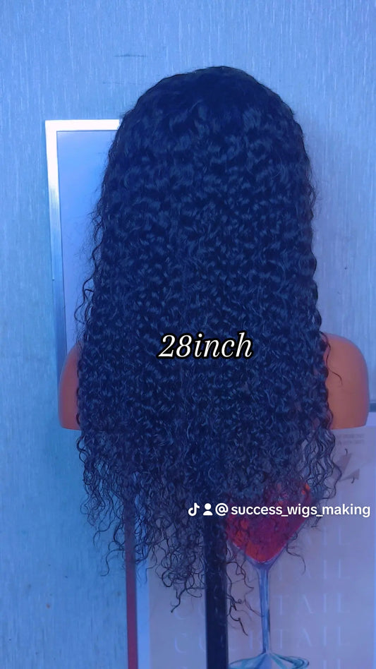 Water wave frontal wigs