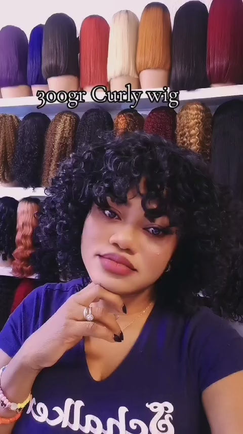 12inch curly wig