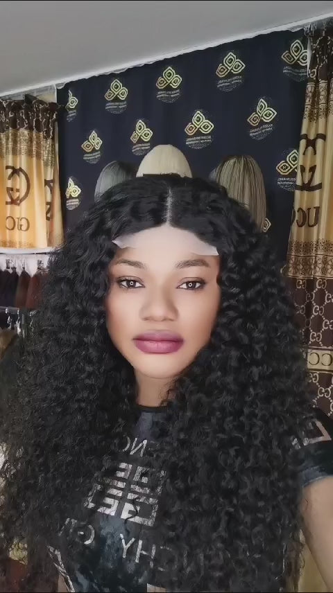 5x5 curly wig